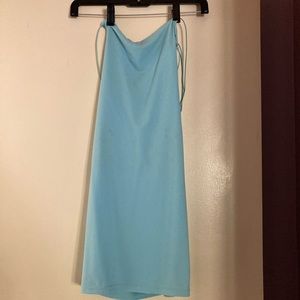 Blue tiger mist mini dress